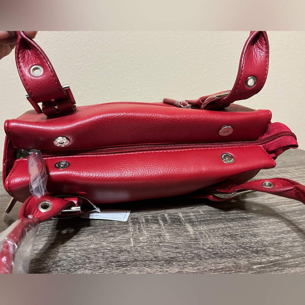 Red Shoulder Bag and Wallet Set - Picture 7 of 11